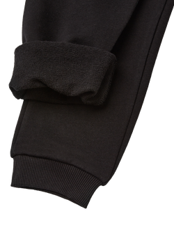 Benetton Kids' Cotton Fleece Joggers - view 2, Black