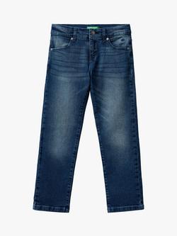 Benetton Kids' Britney Slim Fit Jeans, Dark Blue