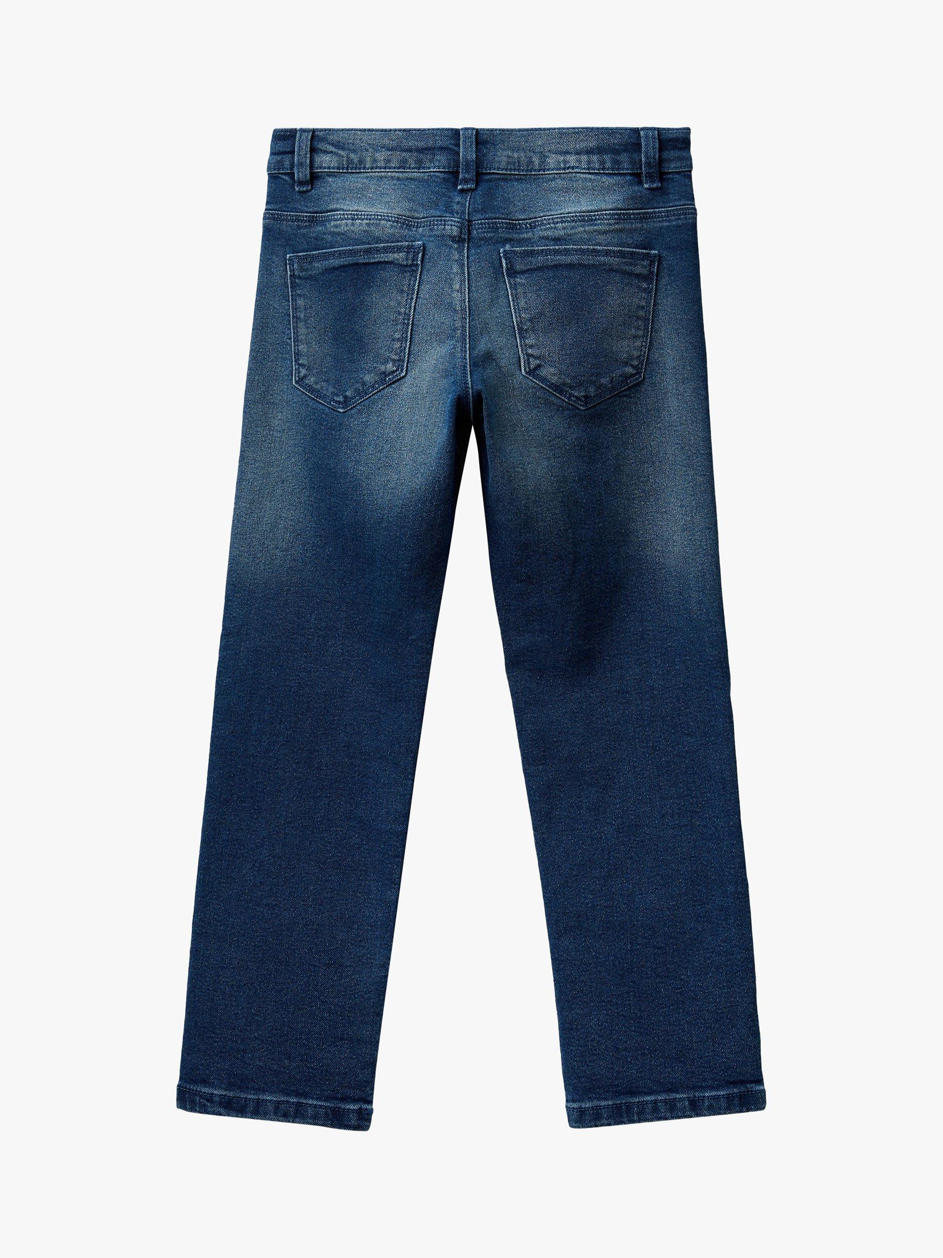 Product image 2 of 3, which shows Benetton Kids' Britney Slim Fit Jeans, Dark Blue, 6-7 years