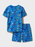 Crew Clothing Kids' Ocean Print Short Pyjamas