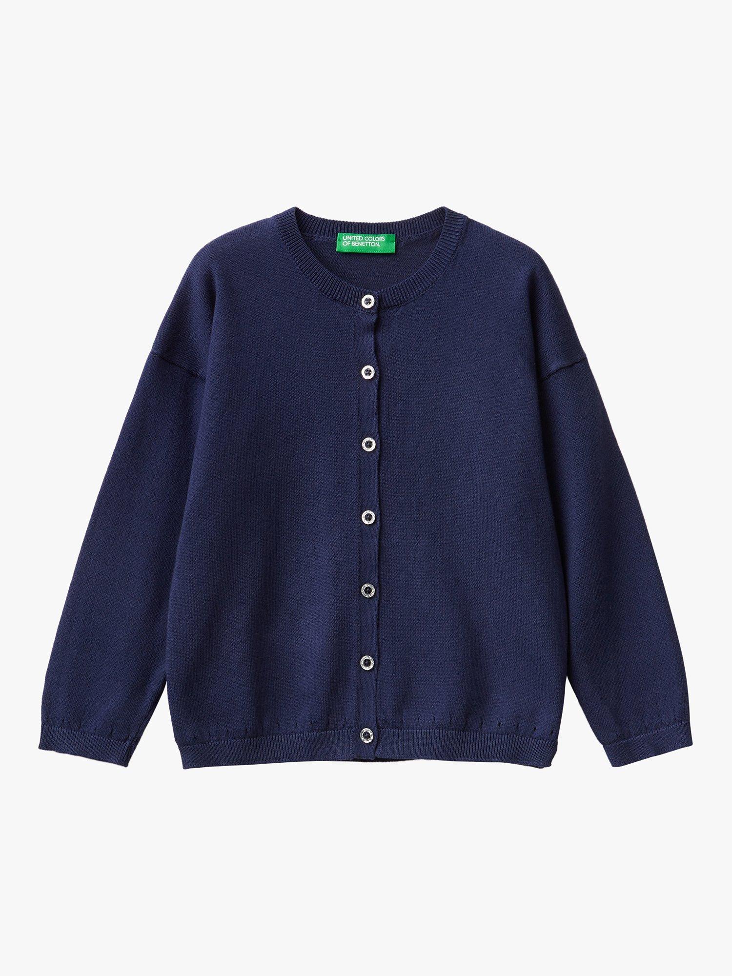 Benetton Kids' Easy Care Crew Neck Cardigan