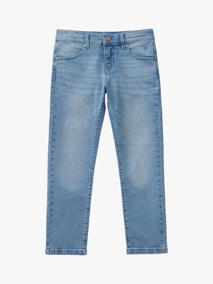 Benetton Kids' Britney Slim Fit Jeans, Blue