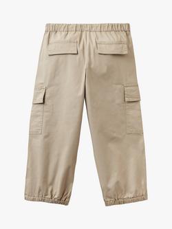 Benetton Kids' Stretch Cargo Trousers - view 2, Military Green