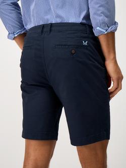 Crew Clothing Bermuda Stretch Chino Shorts - view 2, Navy Blue
