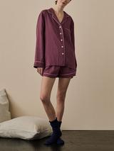 Piglet in Bed Linen Blend Pyjama Shorts Set