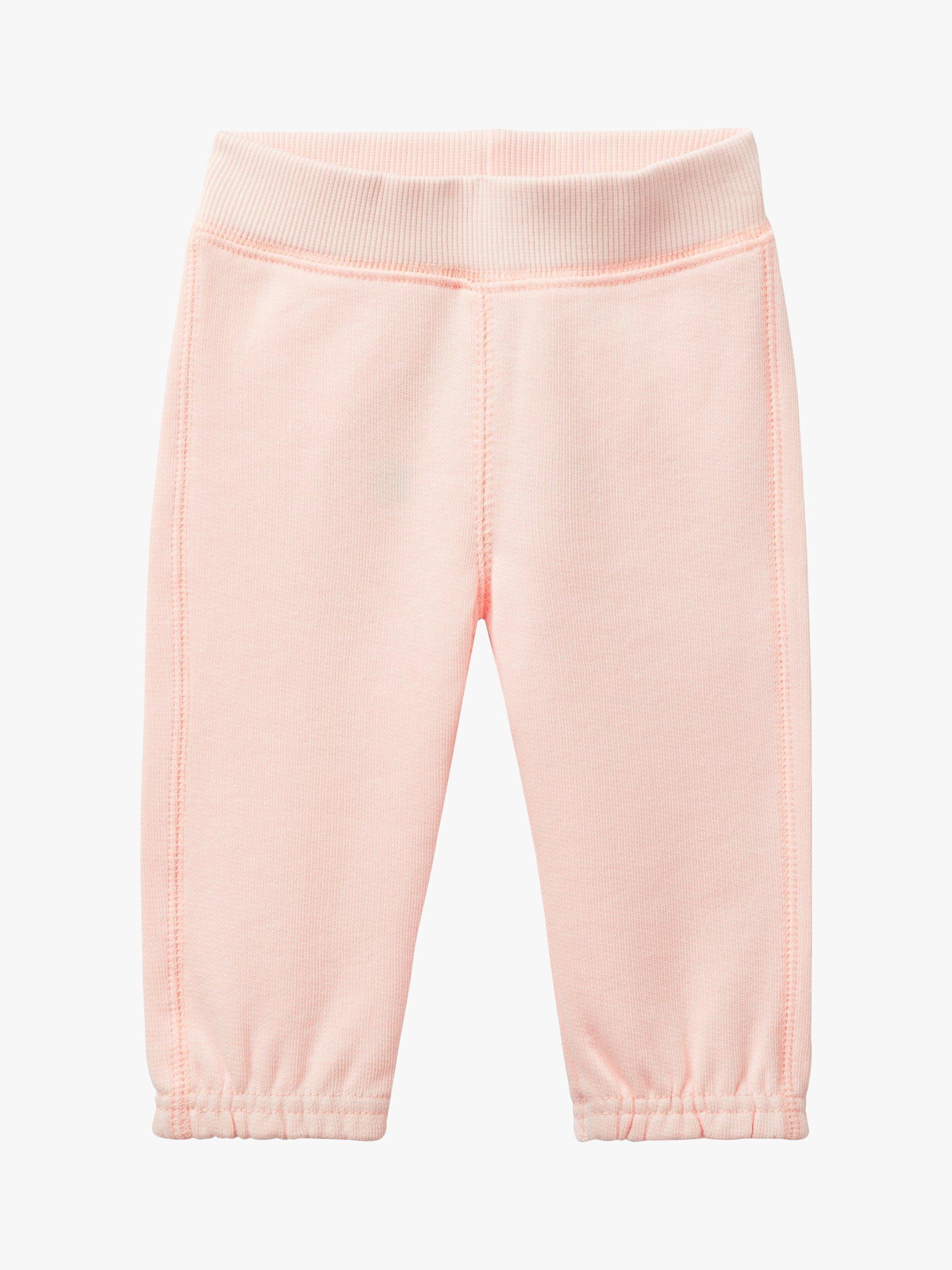 Benetton Baby Animal Cotton Joggers, Light Powder
