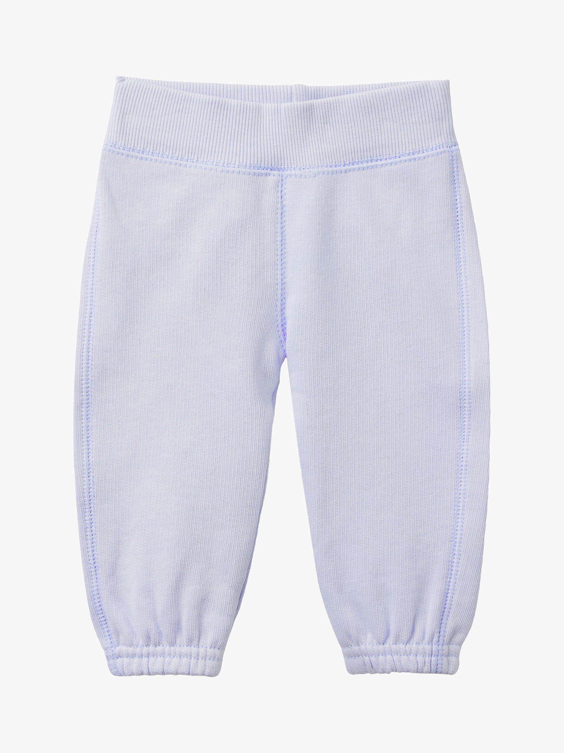 Benetton Baby Animal Cotton Joggers, Light Blue Powder