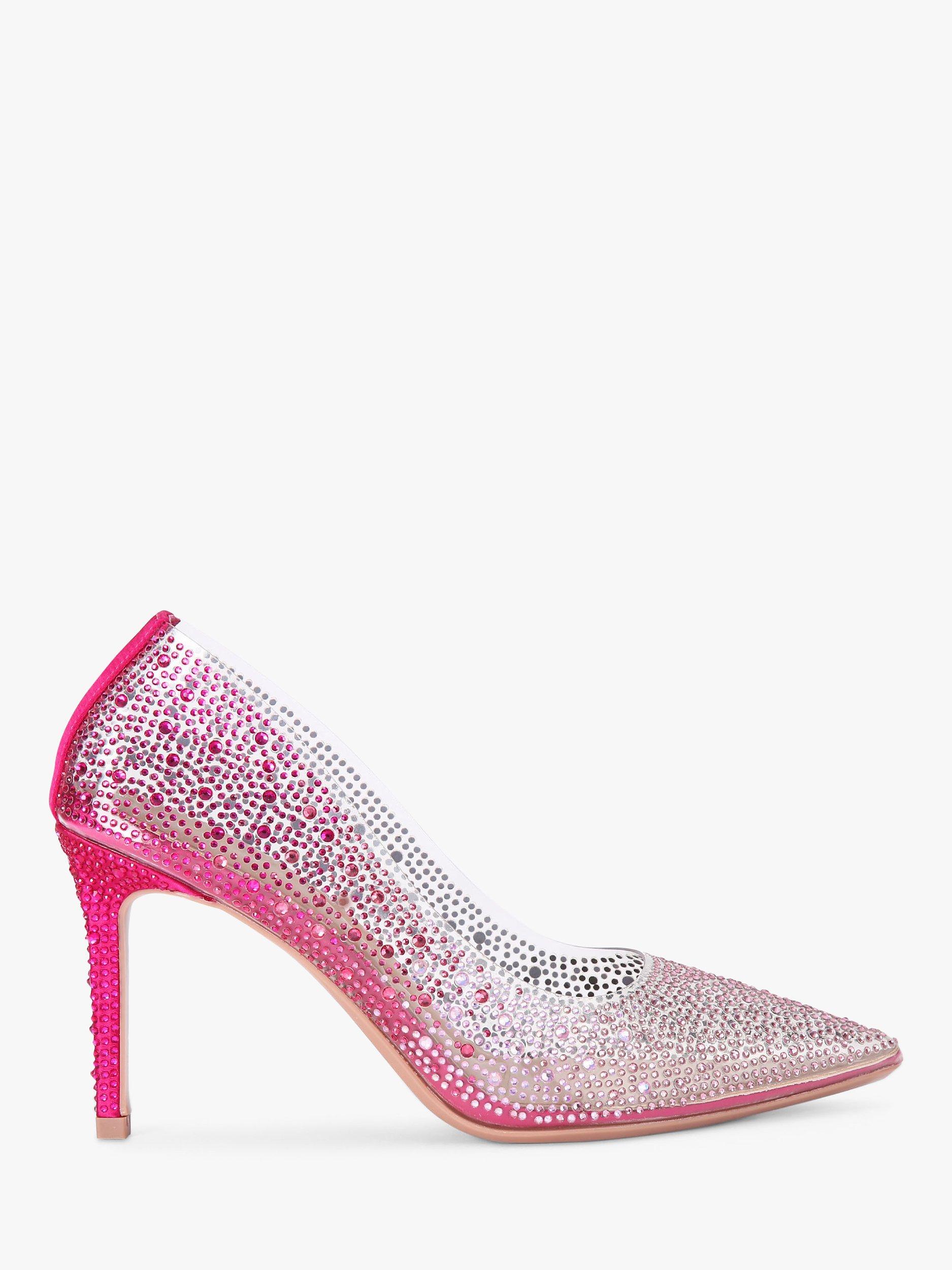 Carvela Lovebird Vinyl Diamante Court Shoes, Multi