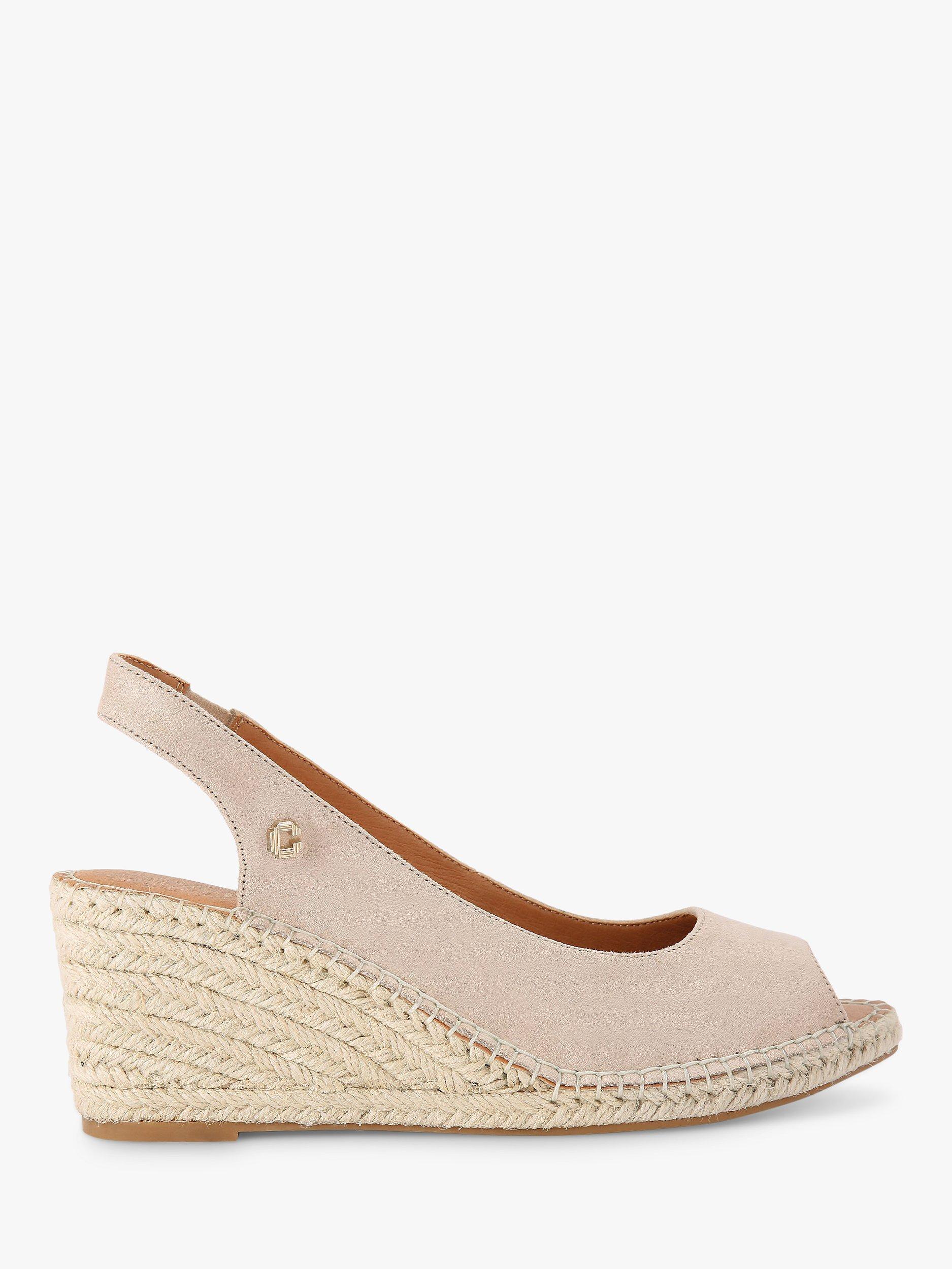 Carvela Florence Wedge Heel Espadrilles, Natural Taupe