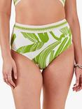 Accessorize Squiggle High Waist Bikini Bottoms, Green