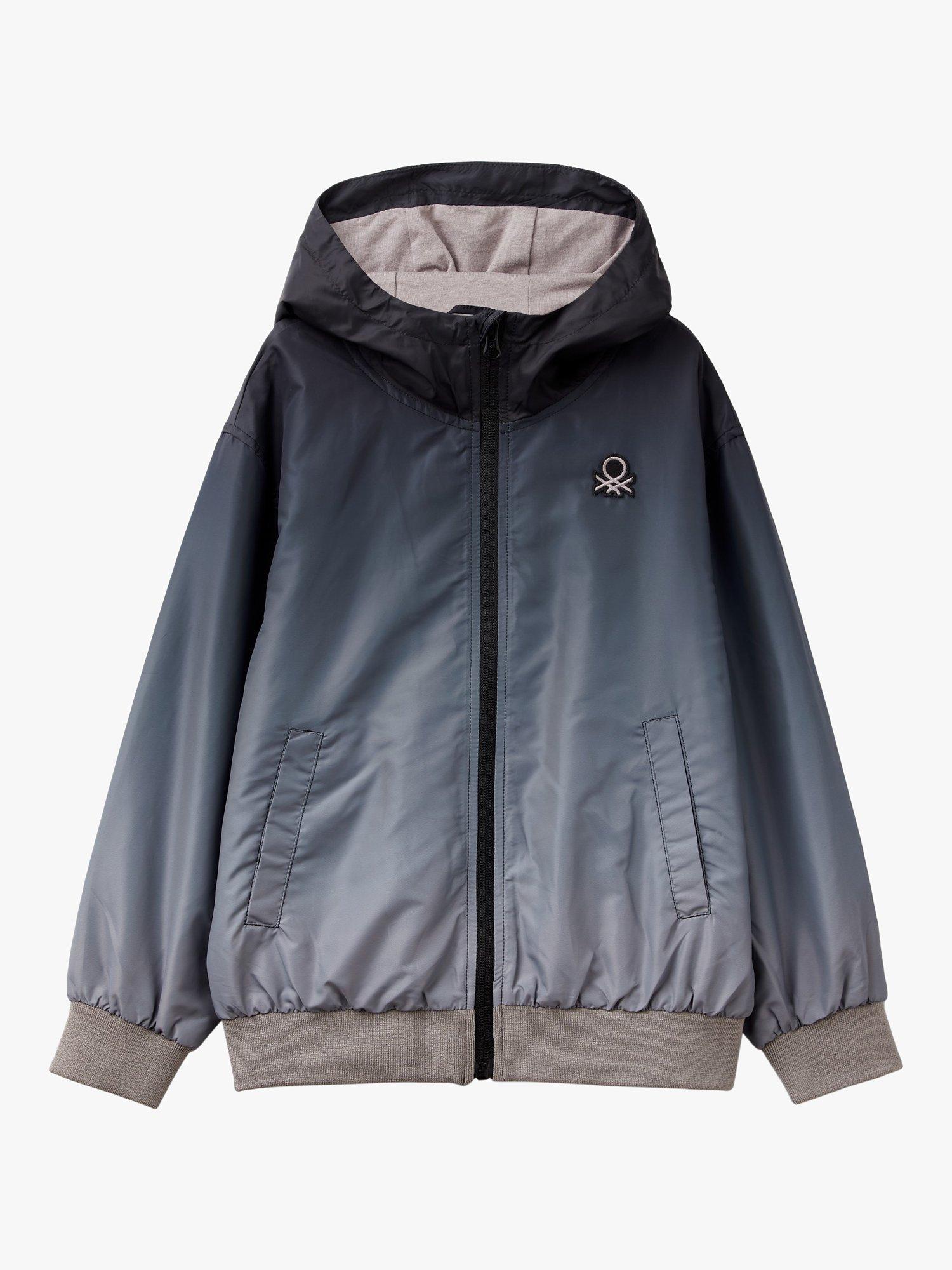 Benetton Kids' Rain Defender Hooded Sports Jacket, Black