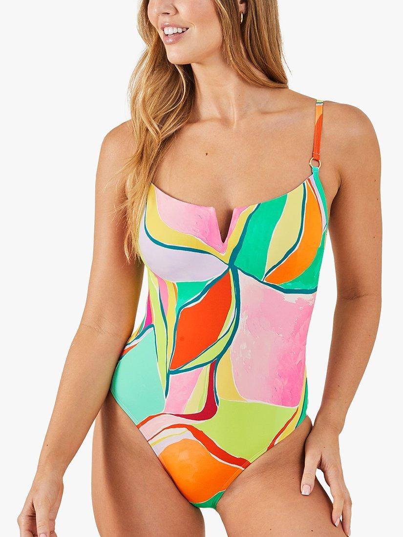 Accessorize Abstract Print Swimsuit, Multi