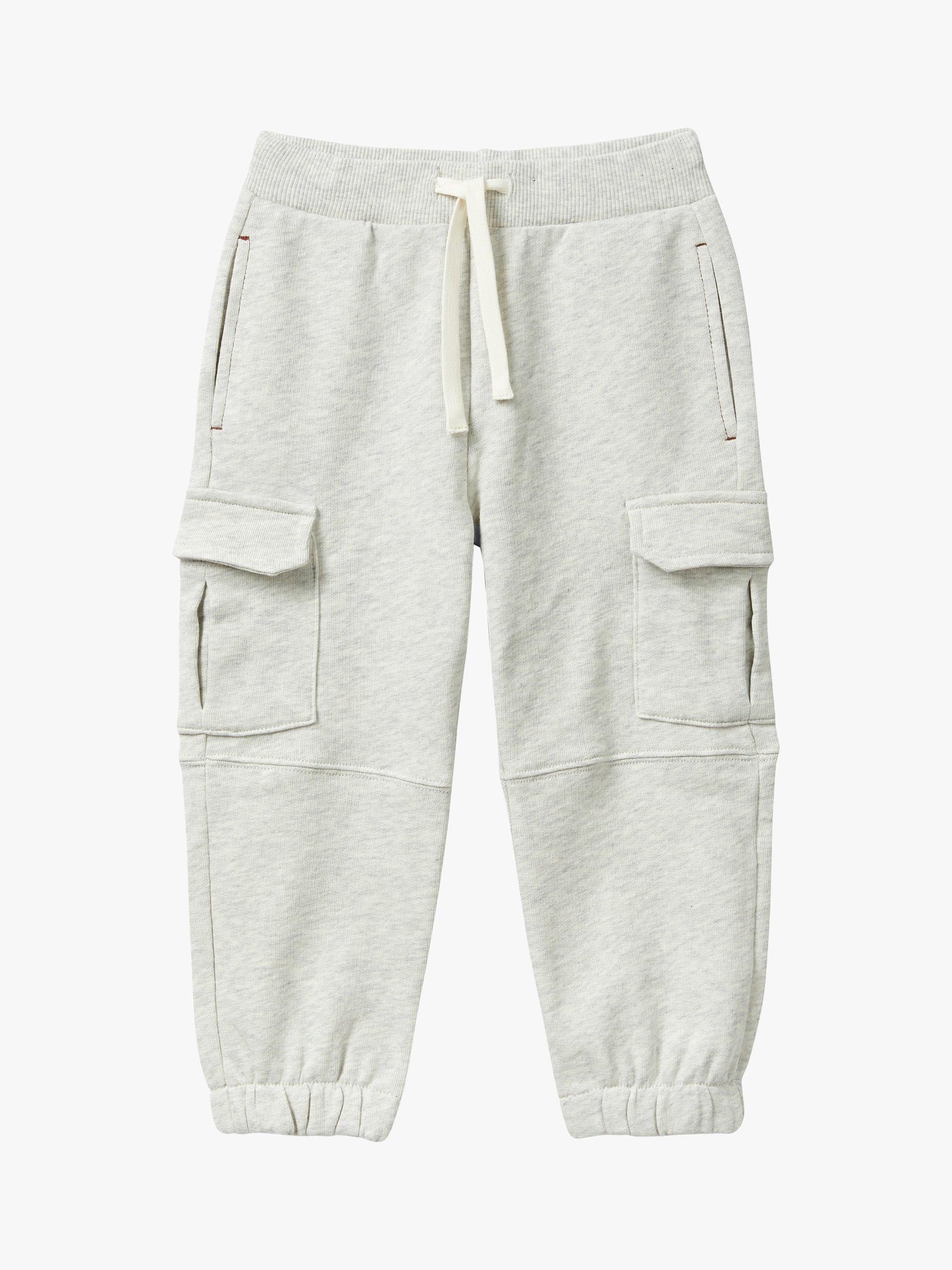 Benetton Kids' Fleece Cargo Joggers, Melange