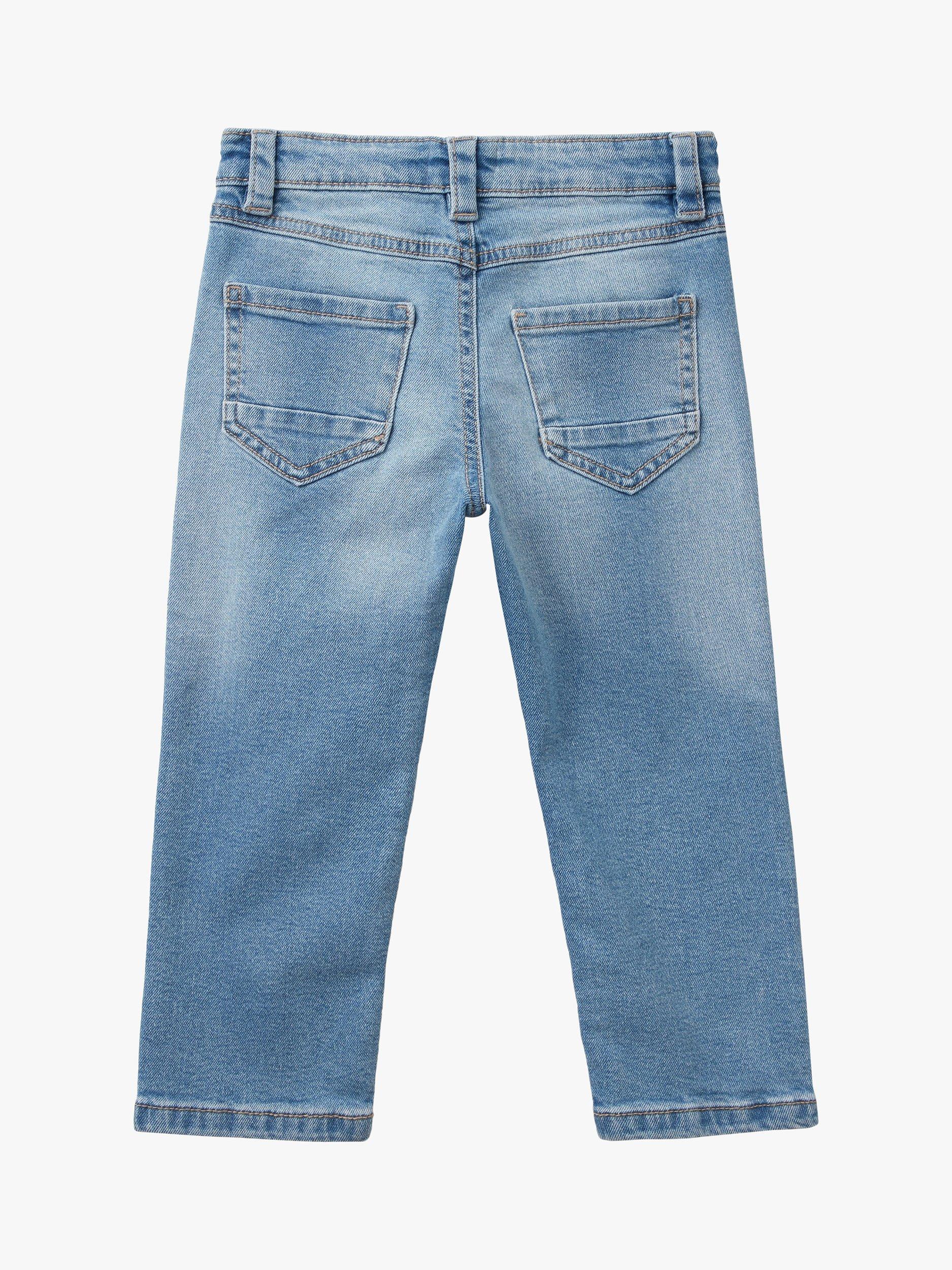 Product image 2 of 3, which shows Benetton Kids' Five Pocket Style Elvis Slim Jeans, Blue, 18-24 months