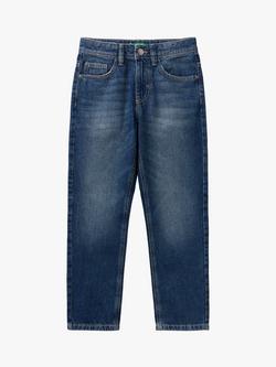 Benetton Kids' Straight Leg Jeans, Blue