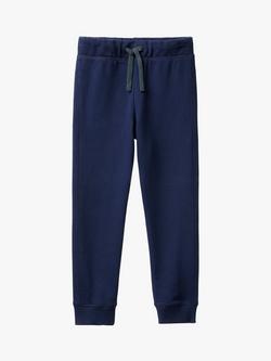Benetton Kids' Cotton Joggers, Night Blue