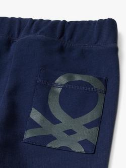Benetton Kids' Cotton Joggers - view 2, Night Blue