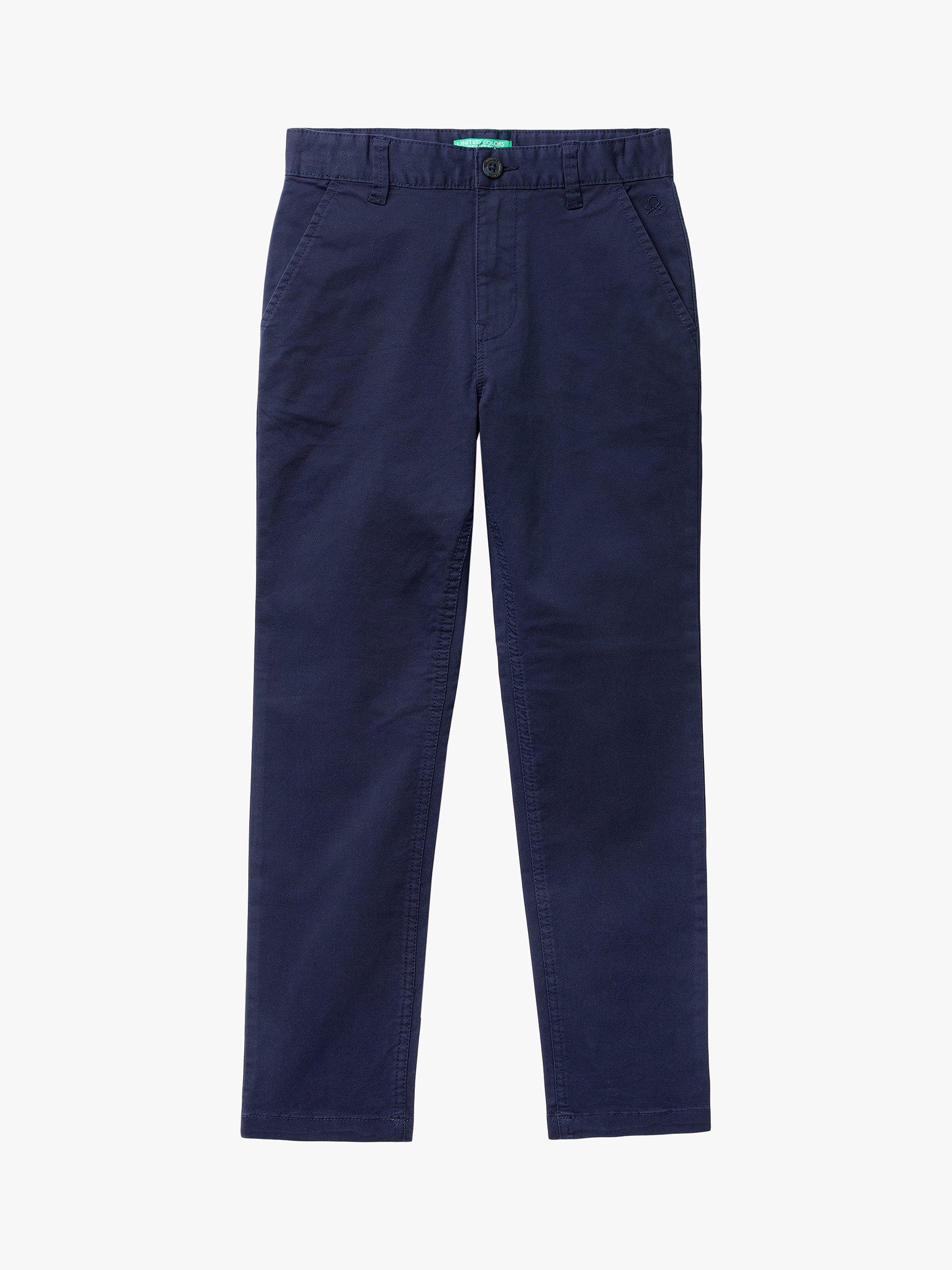 Benetton Kids' Slim Fit Chinos, Night Blue