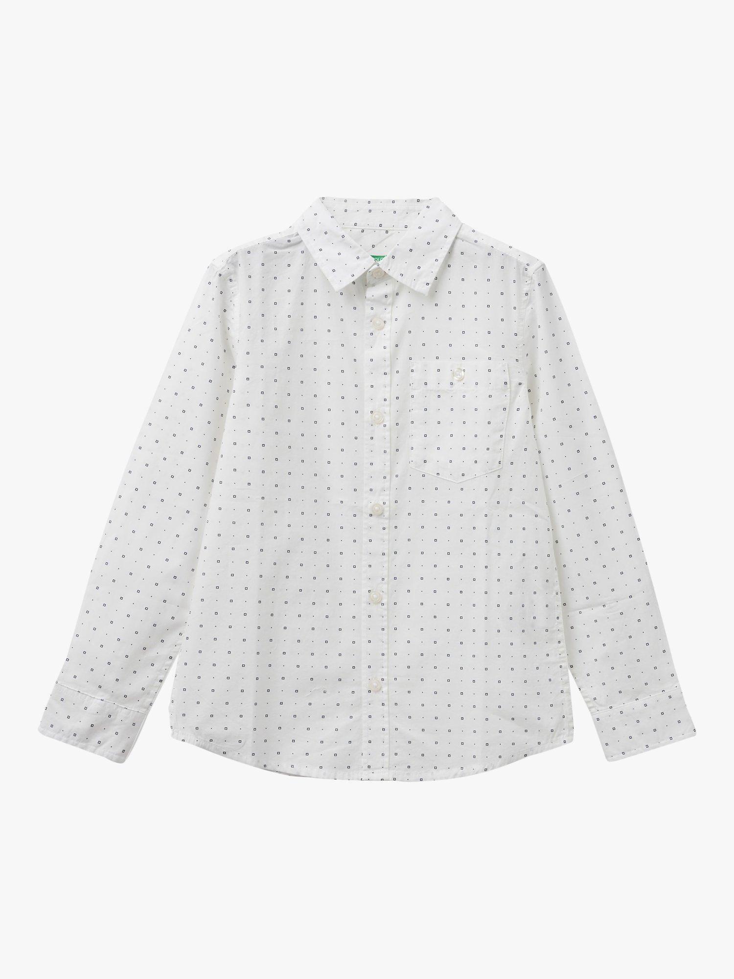 Benetton Kids' Long Sleeve Shirt, Blue