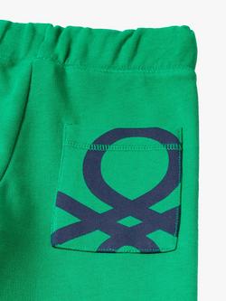 Benetton Kids' Cotton Joggers - view 2, Intense Green