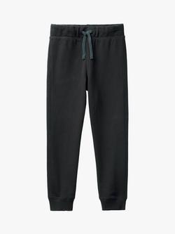 Benetton Kids' Cotton Joggers, Black
