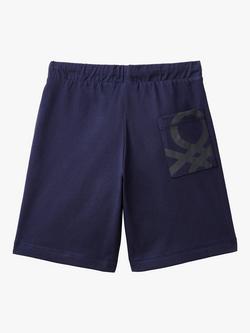 Benetton Kids' Organic Cotton Bermuda Shorts - view 2, Night Blue