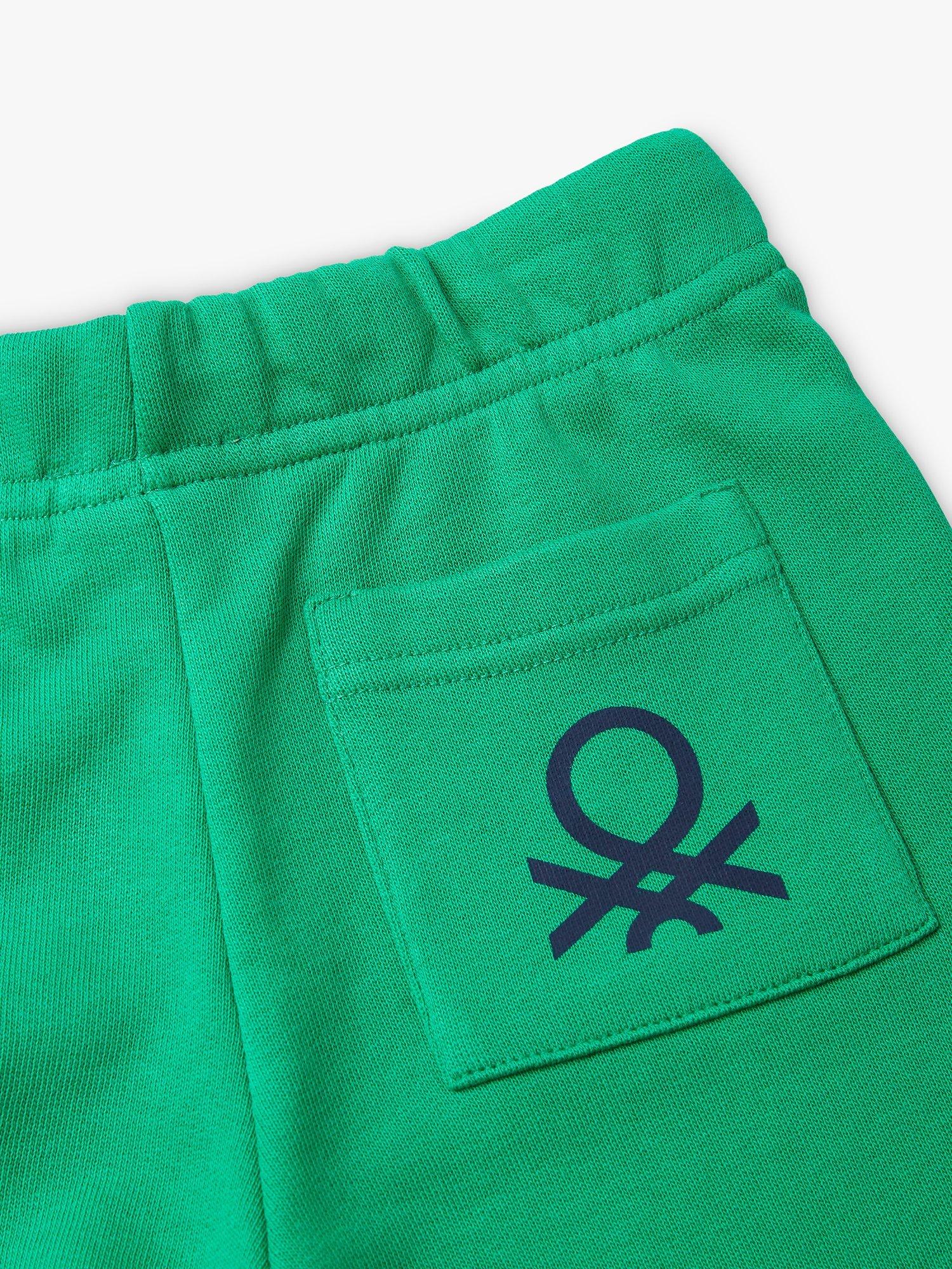 Product image 2 of 3, which shows Benetton Kids' Elasticated Waist Shorts, Intense Green, 18-24 months