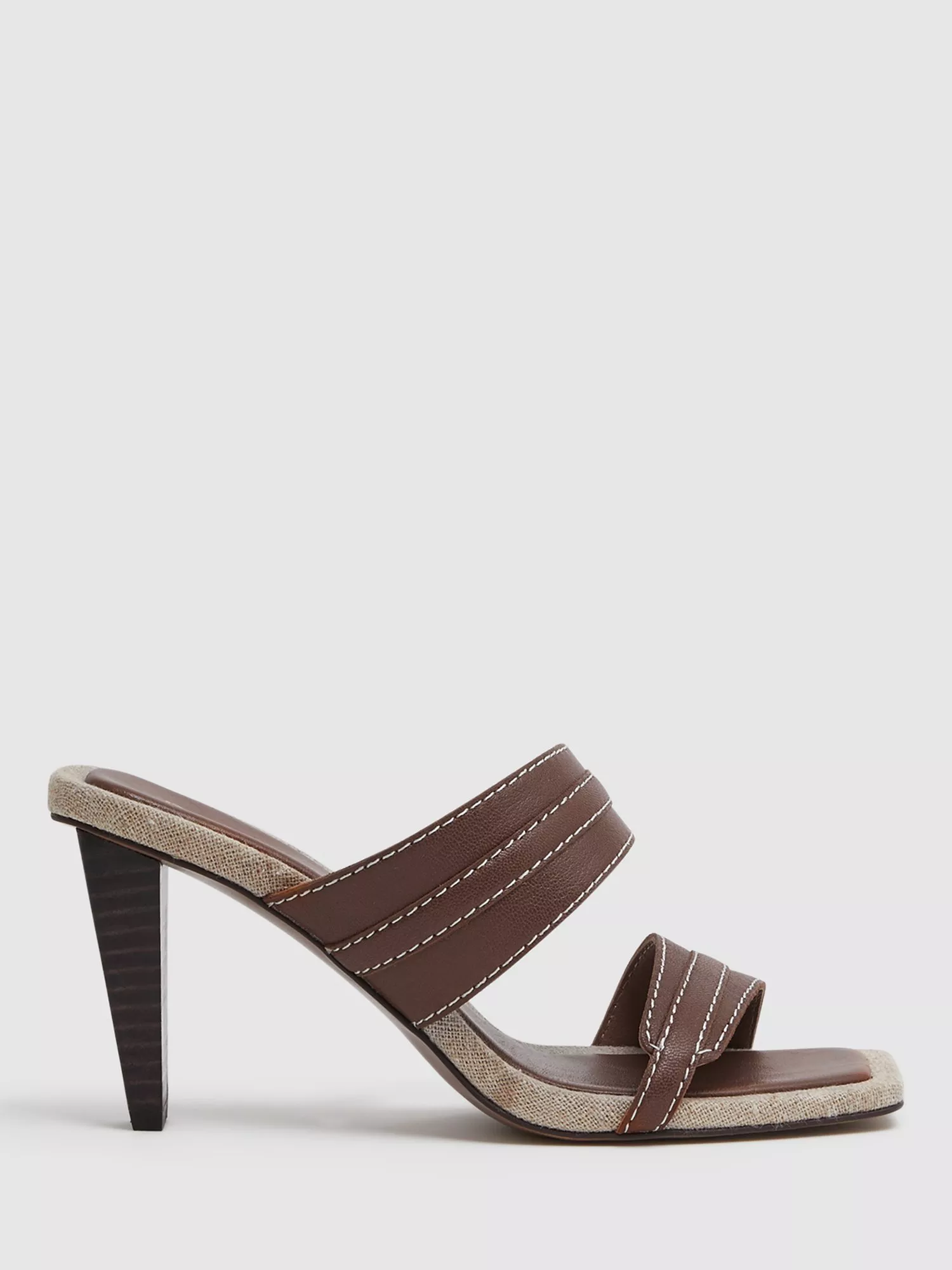 Cone heel mules store
