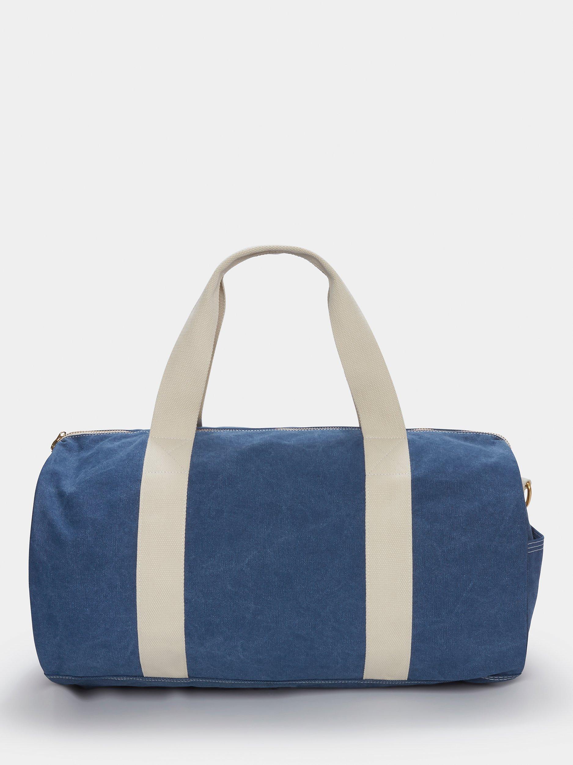 Product image 2 of 5, which shows Aubin Ashfield Holdall Canvas Bag, Blue