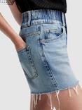 AllSaints Hailey Denim Shorts, Light Indigo