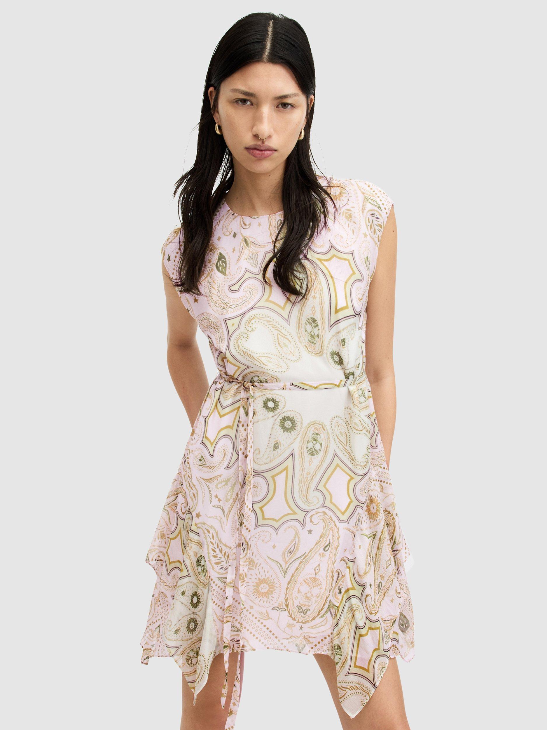 AllSaints Audrina Avalon Mini Dress, Pistachio Green