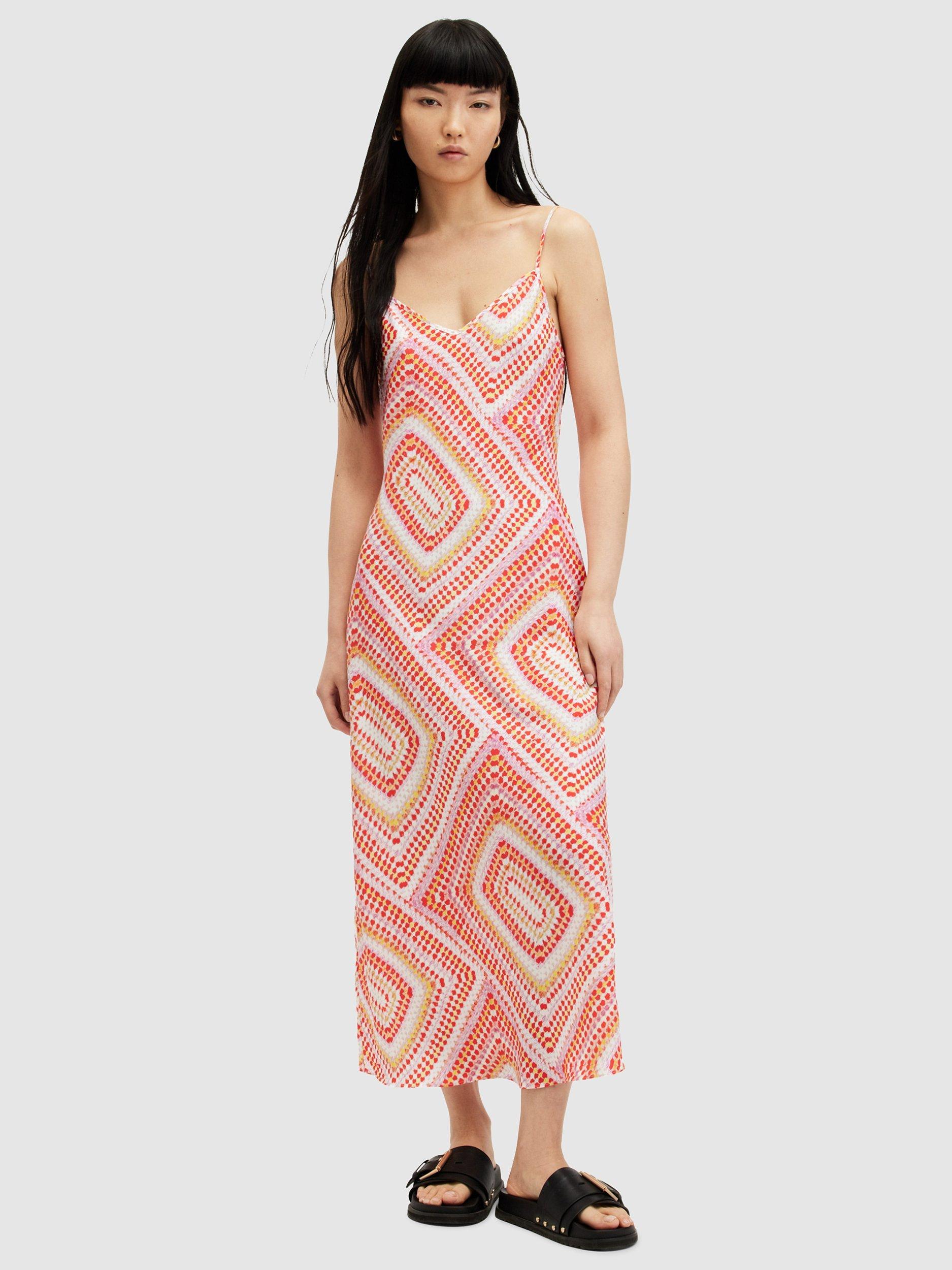 AllSaints Bryony Luisa Maxi Dress, Blood Orange