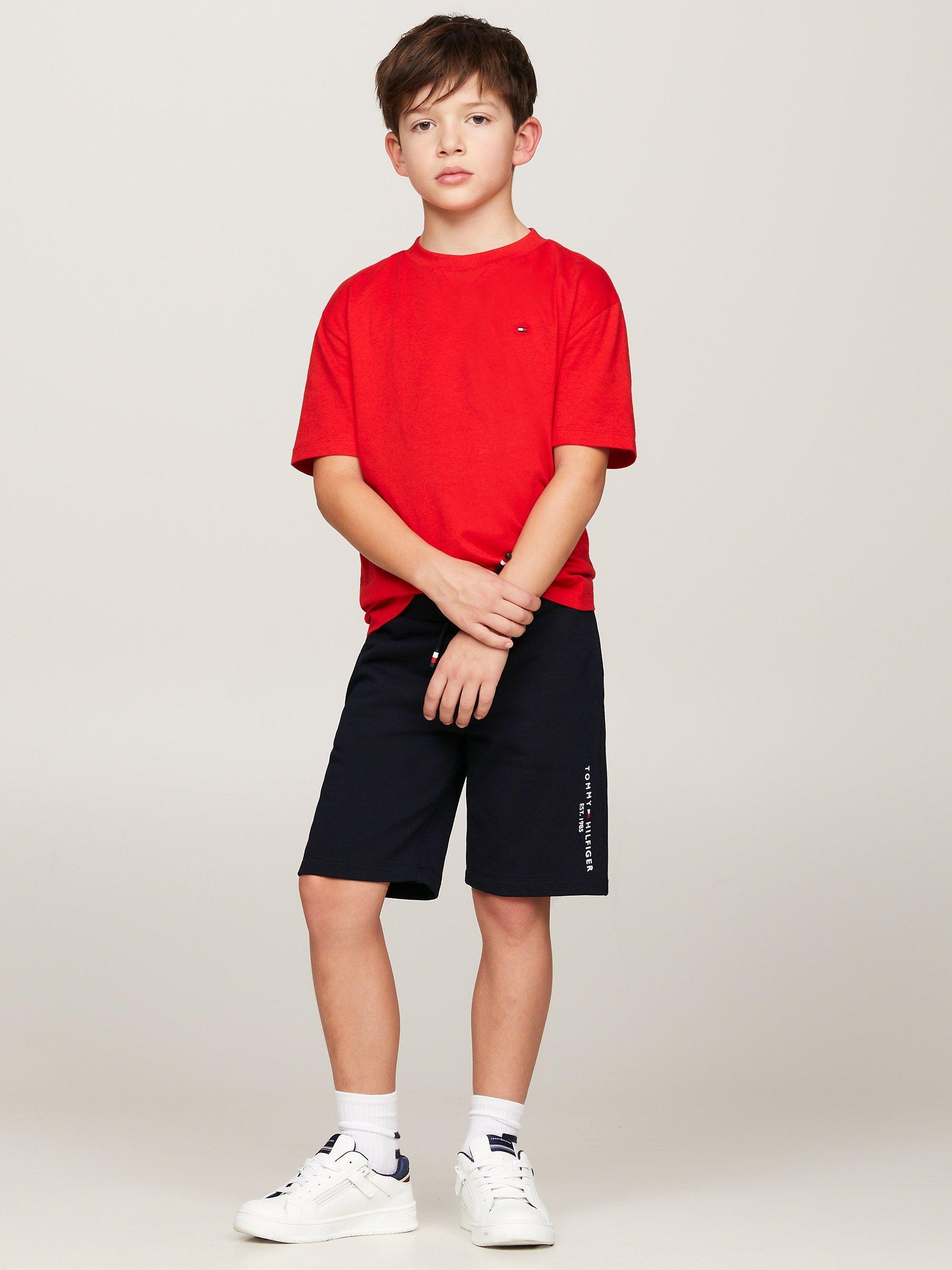 Tommy Hilfiger Kids' Essential Sweat Shorts, Desert Sky, 3 years