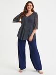 Scarlett & Jo Lounge Wide Leg Trousers, Navy