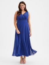 【関税込】PhaseEight ドレス☆Venetia Pleated Maxi Dress, Blu Phase Eight Venetia Pleated Maxi Dress, Blue