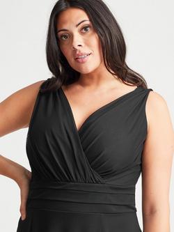Scarlett & Jo Nancy Marilyn Maxi Dress - view 2, Solid Black