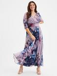 Scarlett & Jo Verity Floral Maxi Gown Dress, Indigo Rose