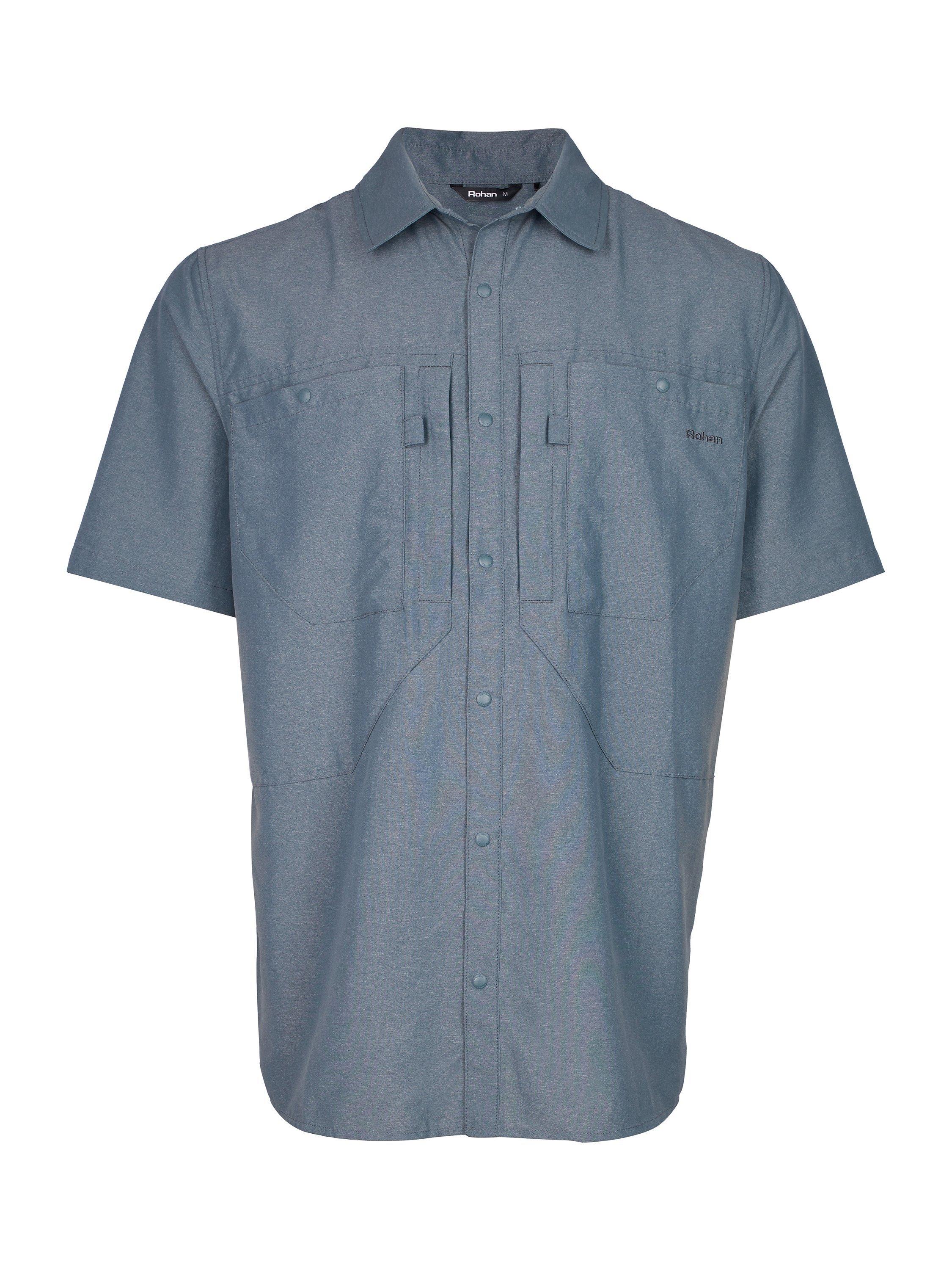 Product image 3 of 4, which shows Rohan Frontier Anti-Insect Short Sleeve Expedition Shirt, Grey, S