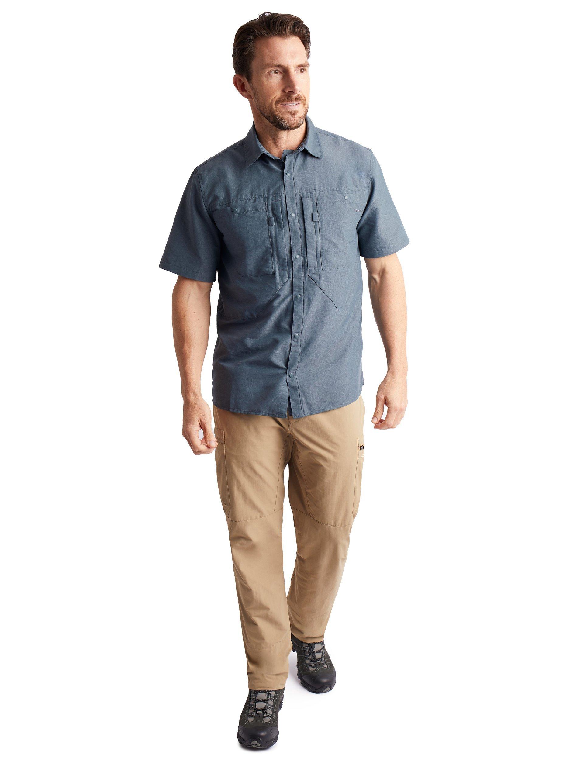 Product image 4 of 4, which shows Rohan Frontier Anti-Insect Short Sleeve Expedition Shirt, Grey, S