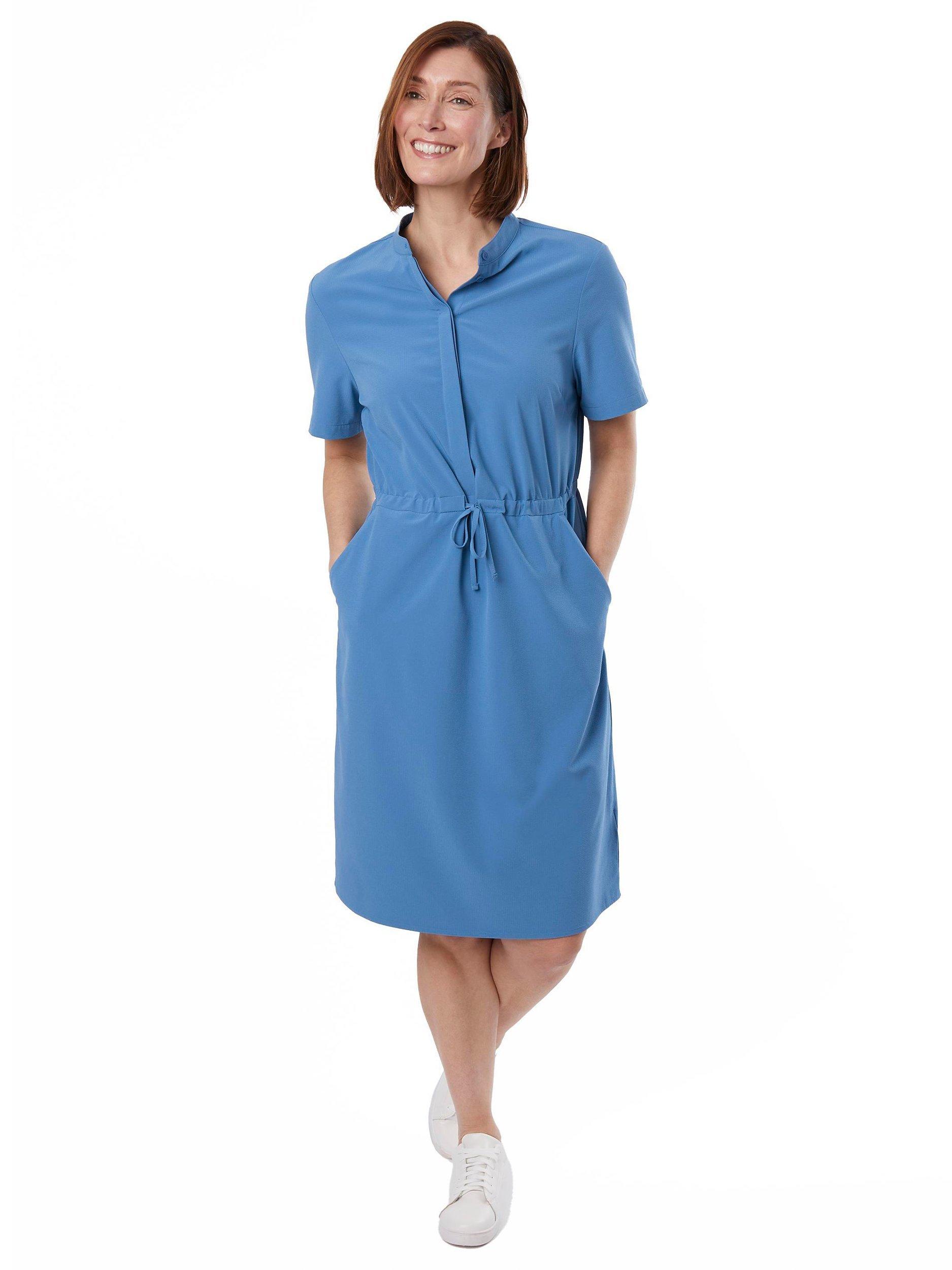 Rohan Azul Shift Midi Dress, Zephyr Blue