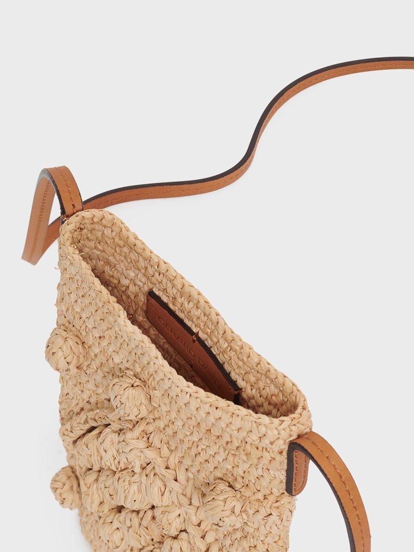 Product image 3 of 3, which shows Gerard Darel Rosie Textured Fabric Crossbody Bag, Rope, One Size