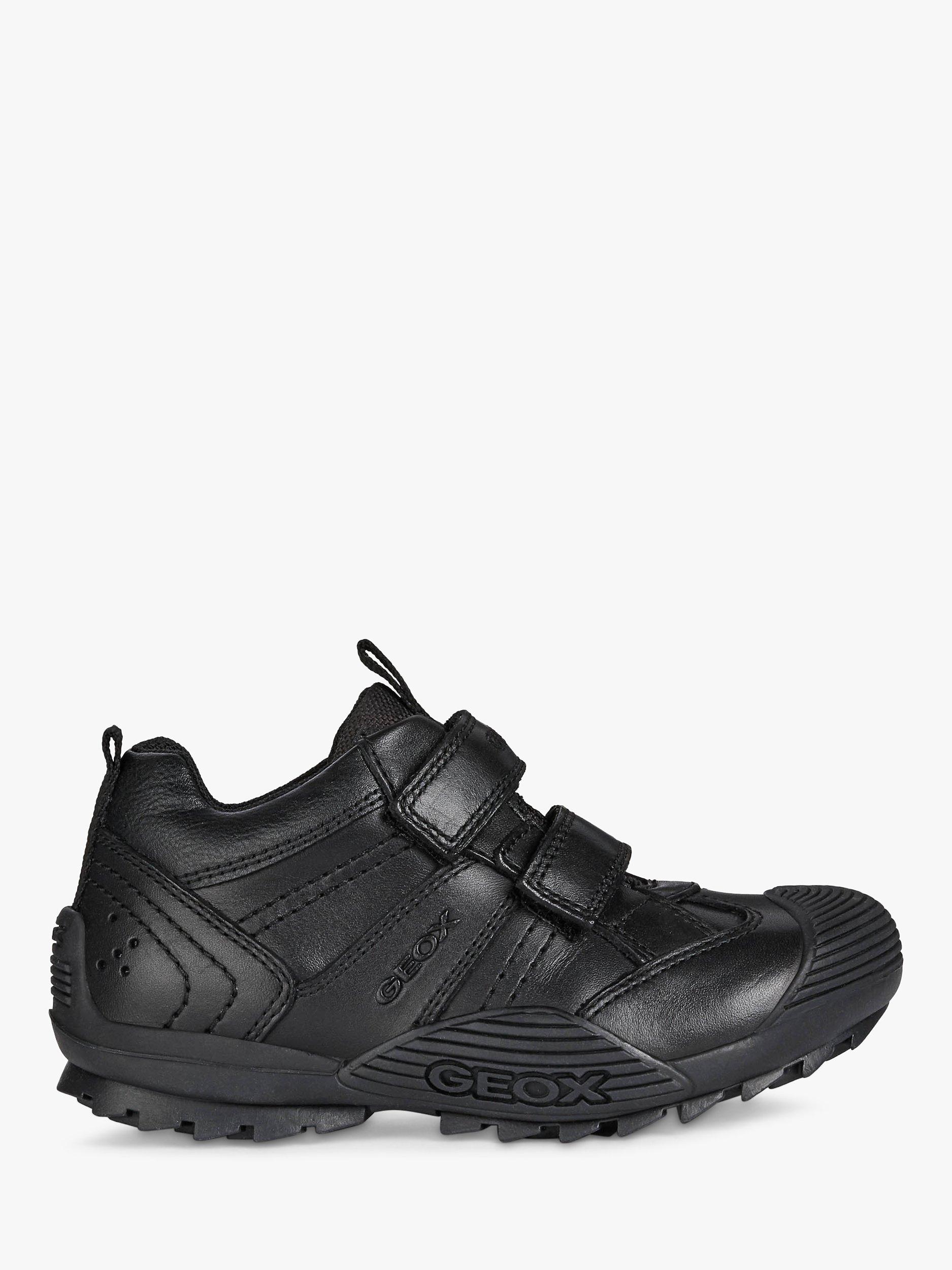 Product image 1 of 7, which shows Geox Kids' Savage Leather Blend School Shoes, Black, EU37