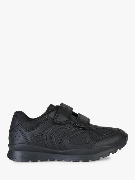 Geox Kids' Pavel B Low Cut Trainers, Black, Black