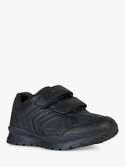 Geox Kids' Pavel B Low Cut Trainers, Black - view 2, Black