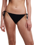 Chantelle Pulp Swimwear Textured Bikini Bottoms, Black