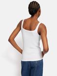 Jigsaw Square Neck Vest Top, White