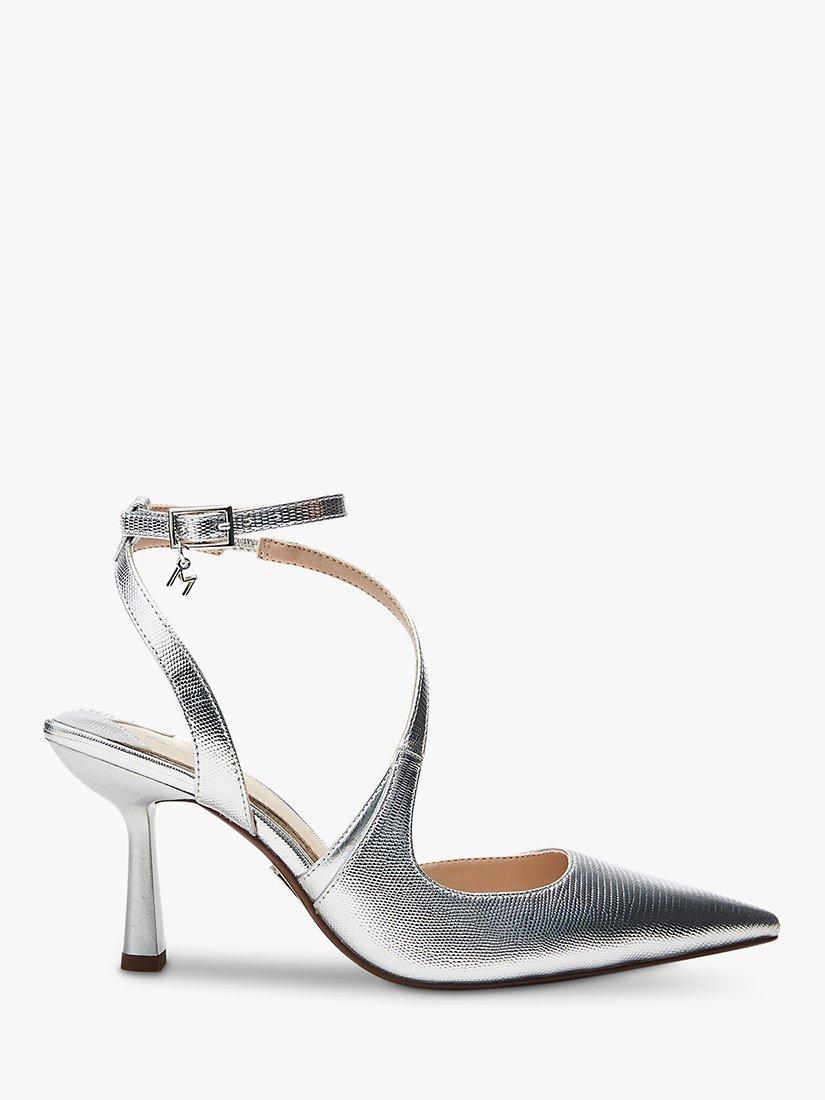 Moda in Pelle Cyanna Slingback Court Shoes, Silver