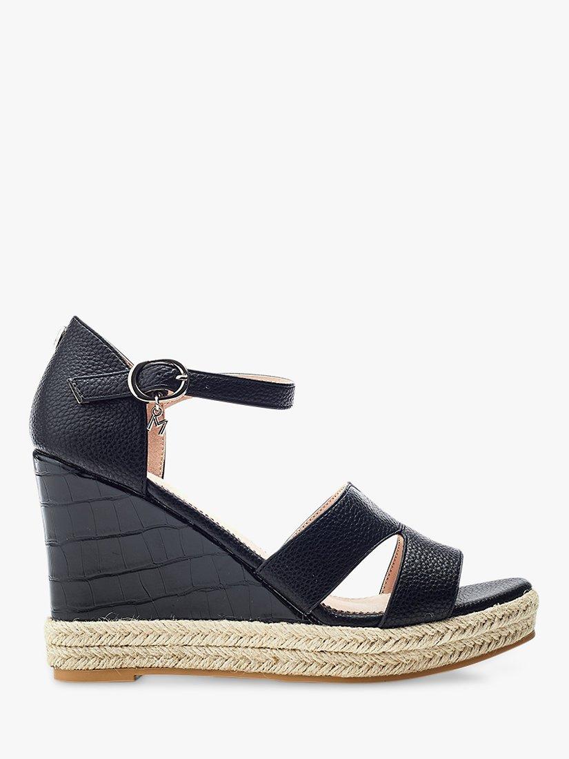 Moda in Pelle Rikolia Wedge Heel Sandals, Black