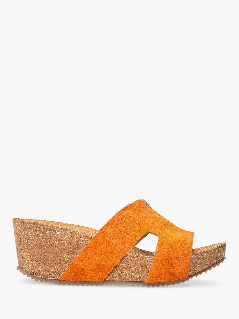 Moda in Pelle Holle Leather Sandals, Orange