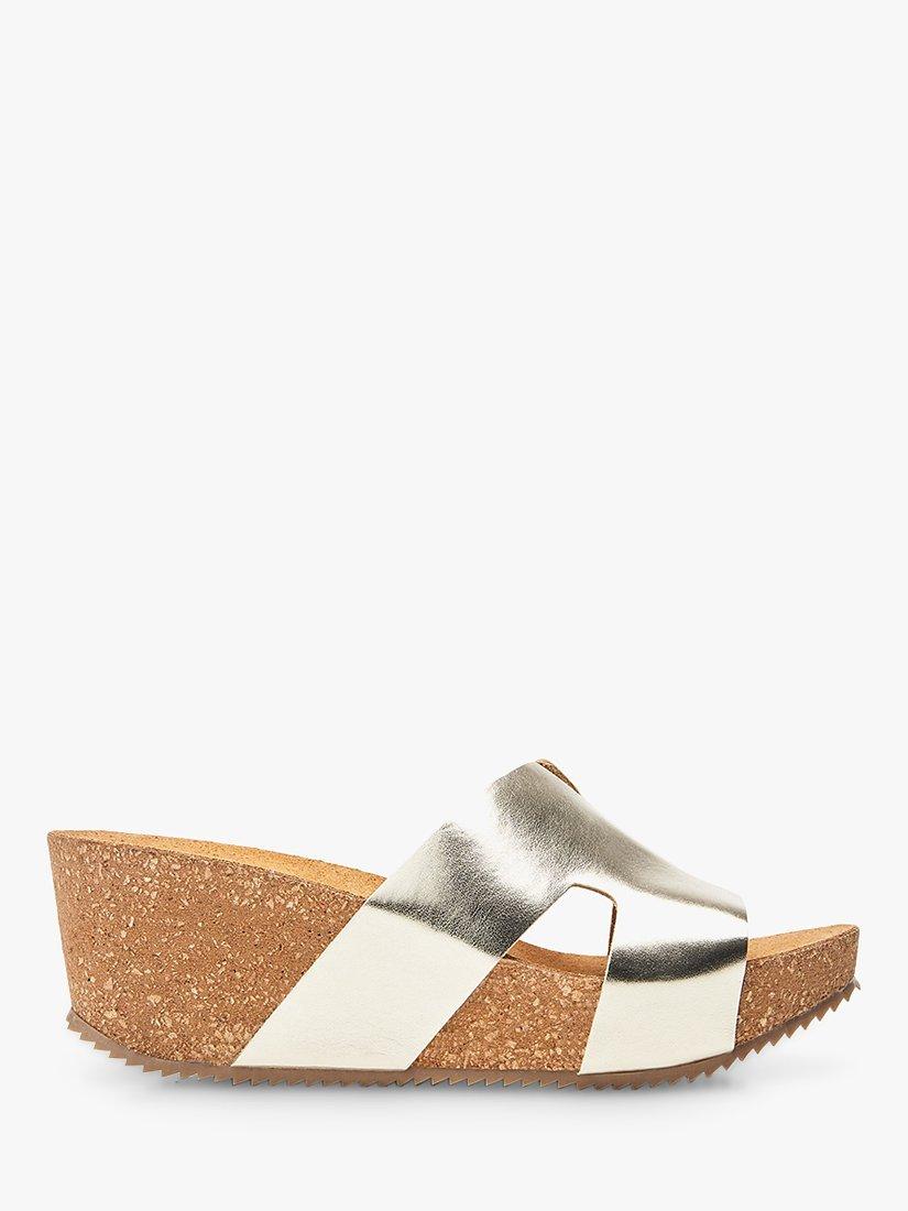Moda in Pelle Holle Leather Sandals, Champagne